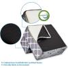 imageBest Pet Supplies Foldable Pet Stairs Cover for Foam Dog Ramps Replacement Slip with NonSlip Step Surface Plush and Soft Fabric Provides Paw Traction and Stability  Gray Linen 2StepGray Lattice Print