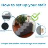 imageBest Pet Supplies Foldable Pet Stairs Cover for Foam Dog Ramps Replacement Slip with NonSlip Step Surface Plush and Soft Fabric Provides Paw Traction and Stability  Gray Linen 2StepBrown Linen