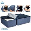 imageBest Pet Supplies Foldable Pet Stairs Cover for Foam Dog Ramps Replacement Slip with NonSlip Step Surface Plush and Soft Fabric Provides Paw Traction and Stability  Gray Linen 2StepNavy Blue