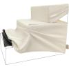imageBest Pet Supplies Foldable Pet Stairs Cover for Foam Dog Ramps Replacement Slip with NonSlip Step Surface Plush and Soft Fabric Provides Paw Traction and Stability  Gray Linen 2StepIvory