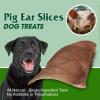 imageBest Pet Supplies GigaBite Roasted Pig Ears for Dogs  Natural Dog Chews Roasted Pigs Ears Safe for Puppies and Aggressive Chewers Cleans Teeth and Gums  Pack of 80HalfCut