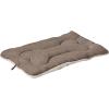 imageBest Pet Supplies Machine Washable Dog Crate Mat  DoubleSided Kennel Pad  Gray Linen M 30 x 19Brown Linen