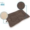 imageBest Pet Supplies Machine Washable Dog Crate Mat  DoubleSided Kennel Pad  Gray Linen M 30 x 19Brown Linen