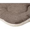 imageBest Pet Supplies Machine Washable Dog Crate Mat  DoubleSided Kennel Pad  Gray Linen M 30 x 19Brown Linen