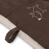 imageBest Pet Supplies Machine Washable Dog Crate Mat  DoubleSided Kennel Pad  Gray Linen M 30 x 19Dark Brown