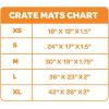 imageBest Pet Supplies Machine Washable Dog Crate Mat  DoubleSided Kennel Pad  Gray Linen M 30 x 19Dark Brown