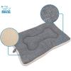 imageBest Pet Supplies Machine Washable Dog Crate Mat  DoubleSided Kennel Pad  Gray Linen M 30 x 19Gray Linen