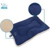 imageBest Pet Supplies Machine Washable Dog Crate Mat  DoubleSided Kennel Pad  Gray Linen M 30 x 19Navy Blue