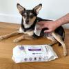 imageBest Pet Supplies Pet Wipes for Dogs  Dog Wipes Cleaning Deodorizing for Coats Ears Paws  Hydrating Aloe Vera 400 CountCalming Lavender