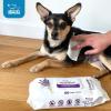 imageBest Pet Supplies Pet Wipes for Dogs  Dog Wipes Cleaning Deodorizing for Coats Ears Paws  Hydrating Aloe Vera 400 CountCleansing Tea Tree