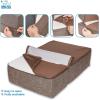 imageBest Pet Supplies Portable Foldable Foam Pet StairsSteps for Couch Sofa and High Bed NonSlip Bottom Balanced Paw Safe  Brown Linen Foldable 2Step H 12quot