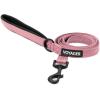 imageBest Pet Supplies Reflective Dog Collar with Adjustable Length HeavyDuty Buckle and Strong Leash DRing Training Walking Jogging Accessory for Small Medium and Large Breeds  Purple MLeash Soft Pink