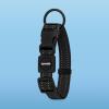 imageBest Pet Supplies Reflective Dog Collar with Adjustable Length HeavyDuty Buckle and Strong Leash DRing Training Walking Jogging Accessory for Small Medium and Large Breeds  Purple MLeash Collar Set Black