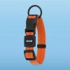 imageBest Pet Supplies Reflective Dog Collar with Adjustable Length HeavyDuty Buckle and Strong Leash DRing Training Walking Jogging Accessory for Small Medium and Large Breeds  Purple MLeash Collar Set Orange