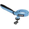 imageBest Pet Supplies Reflective Dog Collar with Adjustable Length HeavyDuty Buckle and Strong Leash DRing Training Walking Jogging Accessory for Small Medium and Large Breeds  Purple MLeash Baby Blue