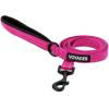 imageBest Pet Supplies Reflective Dog Collar with Adjustable Length HeavyDuty Buckle and Strong Leash DRing Training Walking Jogging Accessory for Small Medium and Large Breeds  Purple MLeash Fuchsia
