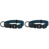 imageBest Pet Supplies Reflective Dog Collar with Adjustable Length HeavyDuty Buckle and Strong Leash DRing Training Walking Jogging Accessory for Small Medium and Large Breeds  Purple MCollar Blue