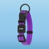 imageBest Pet Supplies Reflective Dog Collar with Adjustable Length HeavyDuty Buckle and Strong Leash DRing Training Walking Jogging Accessory for Small Medium and Large Breeds  Purple MLeash Collar Set Purple