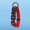 imageBest Pet Supplies Reflective Dog Collar with Adjustable Length HeavyDuty Buckle and Strong Leash DRing Training Walking Jogging Accessory for Small Medium and Large Breeds  Purple MLeash Collar Set Red