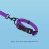 imageBest Pet Supplies Reflective Dog Collar with Adjustable Length HeavyDuty Buckle and Strong Leash DRing Training Walking Jogging Accessory for Small Medium and Large Breeds  Purple MLeash Collar Set Purple