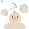 imageBest Pet Supplies Squeaky Tennis Toys for Dogs 2Pack HeavyDuty Interactive Pet Toys for Throwing and Fetching Supports Exercise and Natural Behavior Training Durable  LargeCrinkle Chicken Cream