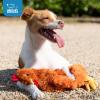 imageBest Pet Supplies Squeaky Tennis Toys for Dogs 2Pack HeavyDuty Interactive Pet Toys for Throwing and Fetching Supports Exercise and Natural Behavior Training Durable  LargeCrinkle Chicken Brown