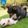 imageBest Pet Supplies Squeaky Tennis Toys for Dogs 2Pack HeavyDuty Interactive Pet Toys for Throwing and Fetching Supports Exercise and Natural Behavior Training Durable  LargeCrinkle Chicken Beige