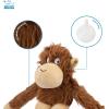 imageBest Pet Supplies Squeaky Tennis Toys for Dogs 2Pack HeavyDuty Interactive Pet Toys for Throwing and Fetching Supports Exercise and Natural Behavior Training Durable  LargeOHugAtan Brown