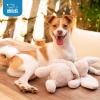 imageBest Pet Supplies Squeaky Tennis Toys for Dogs 2Pack HeavyDuty Interactive Pet Toys for Throwing and Fetching Supports Exercise and Natural Behavior Training Durable  LargeBunny Beige