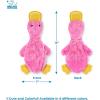 imageBest Pet Supplies Squeaky Tennis Toys for Dogs 2Pack HeavyDuty Interactive Pet Toys for Throwing and Fetching Supports Exercise and Natural Behavior Training Durable  LargeaCrinkle Duck Light Pink