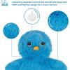 imageBest Pet Supplies Squeaky Tennis Toys for Dogs 2Pack HeavyDuty Interactive Pet Toys for Throwing and Fetching Supports Exercise and Natural Behavior Training Durable  LargeCrinkle Chicken Blue
