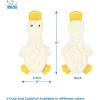 imageBest Pet Supplies Squeaky Tennis Toys for Dogs 2Pack HeavyDuty Interactive Pet Toys for Throwing and Fetching Supports Exercise and Natural Behavior Training Durable  LargeaCrinkle Duck White