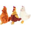 imageBest Pet Supplies Squeaky Tennis Toys for Dogs 2Pack HeavyDuty Interactive Pet Toys for Throwing and Fetching Supports Exercise and Natural Behavior Training Durable  LargeCrinkle Chicken Beige