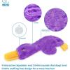 imageBest Pet Supplies Squeaky Tennis Toys for Dogs 2Pack HeavyDuty Interactive Pet Toys for Throwing and Fetching Supports Exercise and Natural Behavior Training Durable  LargeaCrinkle Duck Light Purple