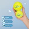 imageBest Pet Supplies Squeaky Tennis Toys for Dogs 2Pack HeavyDuty Interactive Pet Toys for Throwing and Fetching Supports Exercise and Natural Behavior Training Durable  LargeYellow Tennis