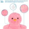imageBest Pet Supplies Squeaky Tennis Toys for Dogs 2Pack HeavyDuty Interactive Pet Toys for Throwing and Fetching Supports Exercise and Natural Behavior Training Durable  LargeCrinkle Chicken Pink