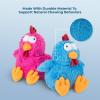 imageBest Pet Supplies Squeaky Tennis Toys for Dogs 2Pack HeavyDuty Interactive Pet Toys for Throwing and Fetching Supports Exercise and Natural Behavior Training Durable  LargeCluck Blue