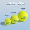 imageBest Pet Supplies Squeaky Tennis Toys for Dogs 2Pack HeavyDuty Interactive Pet Toys for Throwing and Fetching Supports Exercise and Natural Behavior Training Durable  LargeYellow Tennis