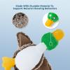 imageBest Pet Supplies Squeaky Tennis Toys for Dogs 2Pack HeavyDuty Interactive Pet Toys for Throwing and Fetching Supports Exercise and Natural Behavior Training Durable  LargeMallard Duck Gray