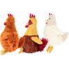 imageBest Pet Supplies Squeaky Tennis Toys for Dogs 2Pack HeavyDuty Interactive Pet Toys for Throwing and Fetching Supports Exercise and Natural Behavior Training Durable  LargeCrinkle Chicken Wine Red