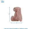 imageBest Pet Supplies Squeaky Tennis Toys for Dogs 2Pack HeavyDuty Interactive Pet Toys for Throwing and Fetching Supports Exercise and Natural Behavior Training Durable  LargeBunny Mauve