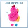 imageBest Pet Supplies Squeaky Tennis Toys for Dogs 2Pack HeavyDuty Interactive Pet Toys for Throwing and Fetching Supports Exercise and Natural Behavior Training Durable  LargeCluck Fuchsia