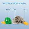 imageBest Pet Supplies Squeaky Tennis Toys for Dogs 2Pack HeavyDuty Interactive Pet Toys for Throwing and Fetching Supports Exercise and Natural Behavior Training Durable  LargeMallard Duck Gray