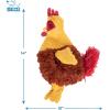 imageBest Pet Supplies Squeaky Tennis Toys for Dogs 2Pack HeavyDuty Interactive Pet Toys for Throwing and Fetching Supports Exercise and Natural Behavior Training Durable  LargeCrinkle Chicken Wine Red
