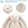 imageBest Pet Supplies Squeaky Tennis Toys for Dogs 2Pack HeavyDuty Interactive Pet Toys for Throwing and Fetching Supports Exercise and Natural Behavior Training Durable  LargeBunny Beige