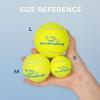 imageBest Pet Supplies Squeaky Tennis Toys for Dogs 2Pack HeavyDuty Interactive Pet Toys for Throwing and Fetching Supports Exercise and Natural Behavior Training Durable  LargeYellow Tennis