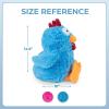 imageBest Pet Supplies Squeaky Tennis Toys for Dogs 2Pack HeavyDuty Interactive Pet Toys for Throwing and Fetching Supports Exercise and Natural Behavior Training Durable  LargeCluck Blue