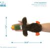 imageBest Pet Supplies Tough Dog Toys for Aggressive Chewers  Squeaky Dog Toys NonToxic Spiky Ball for Dental Health Interactive Toy Fuchsia Green M25quotBlackPengiun
