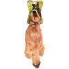 imageBest Pet Supplies Tough Dog Toys for Aggressive Chewers  Squeaky Dog Toys NonToxic Spiky Ball for Dental Health Interactive Toy Fuchsia Green M25quotBrownLion