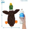 imageBest Pet Supplies Tough Dog Toys for Aggressive Chewers  Squeaky Dog Toys NonToxic Spiky Ball for Dental Health Interactive Toy Fuchsia Green M25quotDuck  Deer  Monkey  Pig  Squirrel